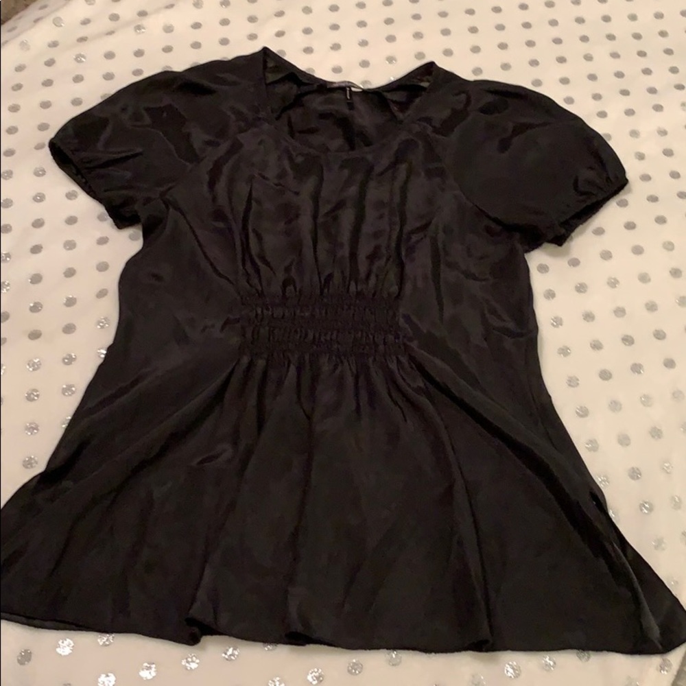 Daisy Fuentes | Black Short Sleeve Blouse | Size M